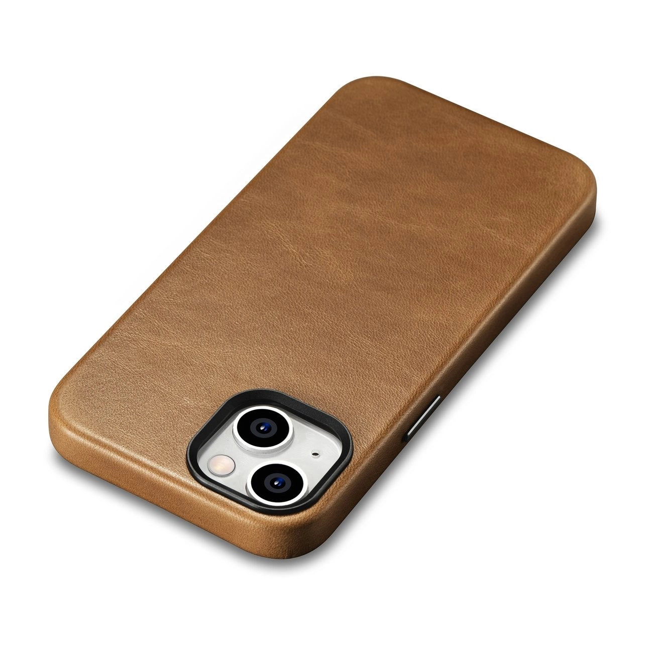 iCarer Oil Wax Premium Leather Case iPhone 14 Hülle aus magnetischem Leder mit MagSafe braun (WMI14220701-TN)