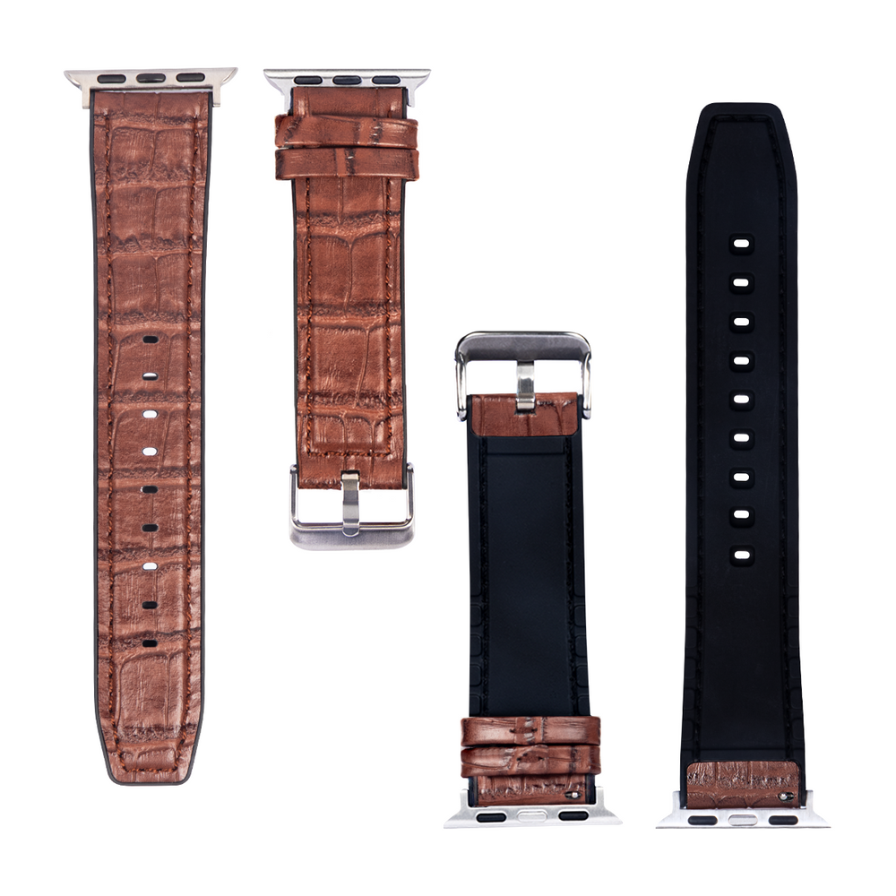 Apple Watch Leder Alligator Grain Band