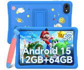 Kinder-Tablet, 10,1 Zoll, Bildschirmauflösungen 1.280 x 800 Pixel, 4 GB RAM, 64 GB, Android 15, microSD, 2 MP