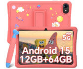 Kinder-Tablet, 10,1 Zoll, Bildschirmauflösungen 1.280 x 800 Pixel, 4 GB RAM, 64 GB, Android 15, microSD, 2 MP