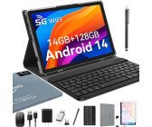 5G-Tablet, 10,1 Zoll, Bildschirmauflösungen 1.280 x 800 Pixel, 8 GB RAM, 128 GB, Android 14, 13 MP, Akkulaufzeit 8 h