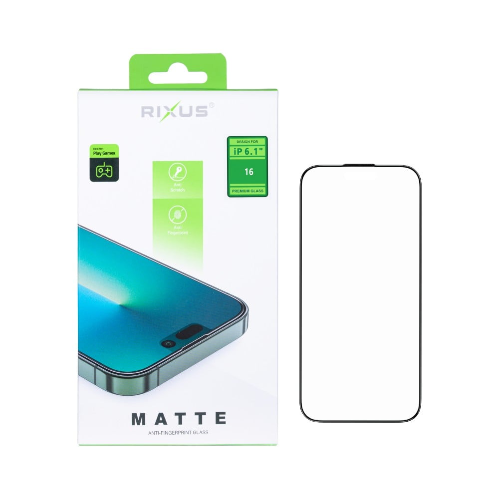 Rixus Matte Tempered Glass For Apple iPhone 16