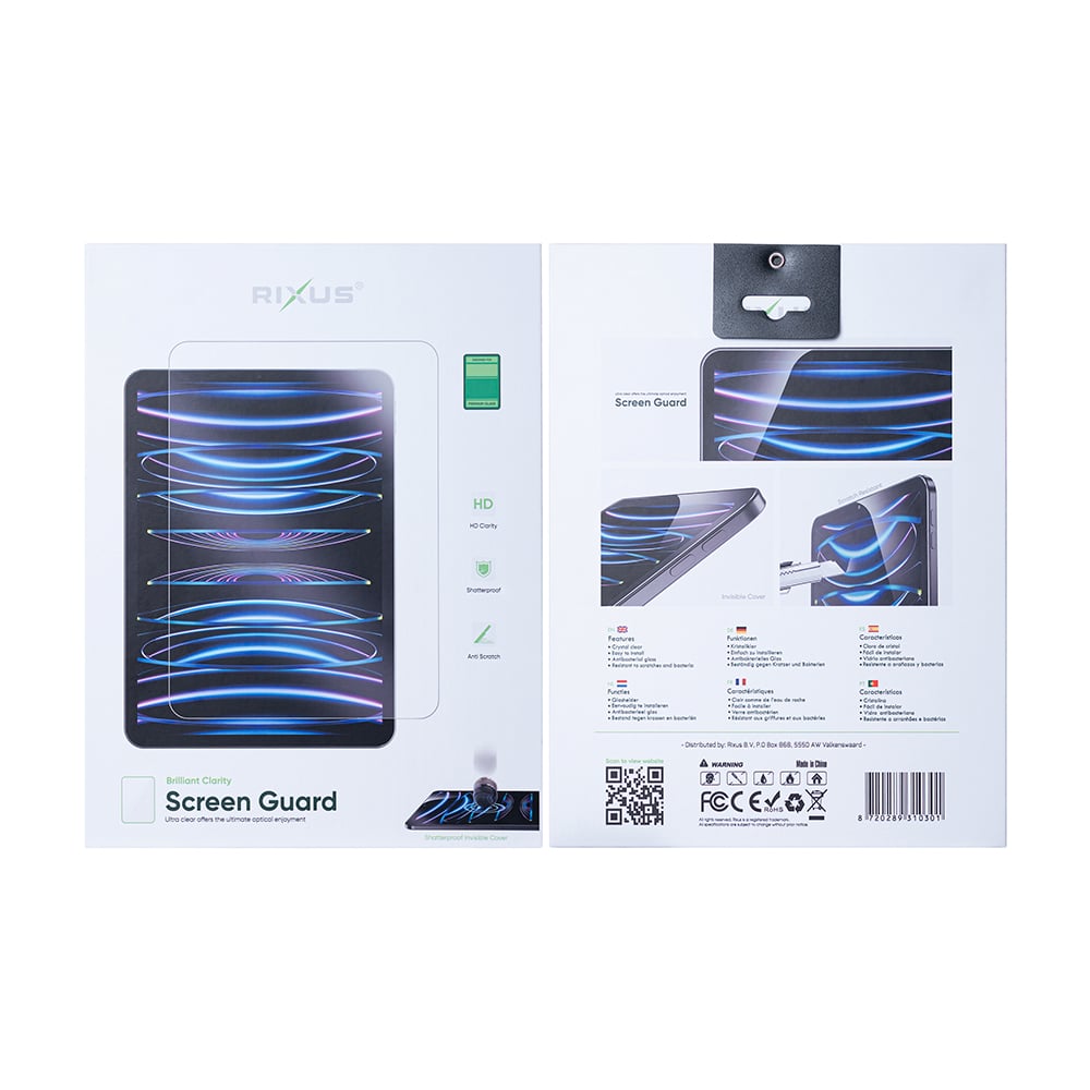 Rixus Screen Guard For Samsung Galaxy Tab S10 Ultra Clear
