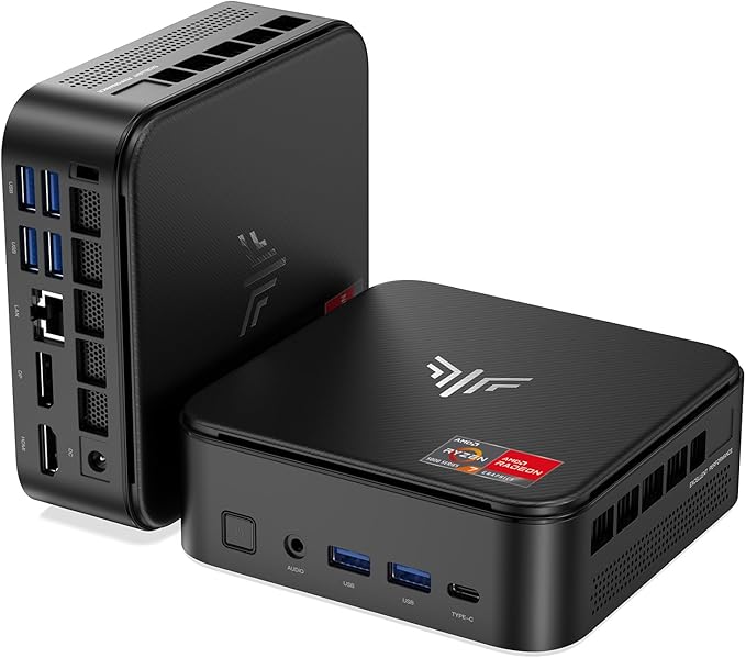 NiPoGi E3B Mini PC AMD Ryzen 7 5700U 32GB DDR4 1TB SSD, Radeon RX Vega 8