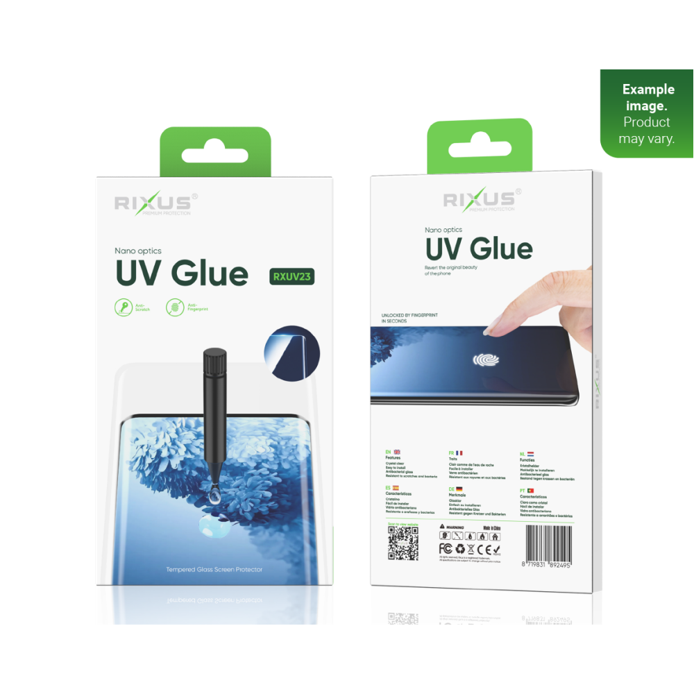 Rixus UV Glue Tempered Glass For Samsung S21