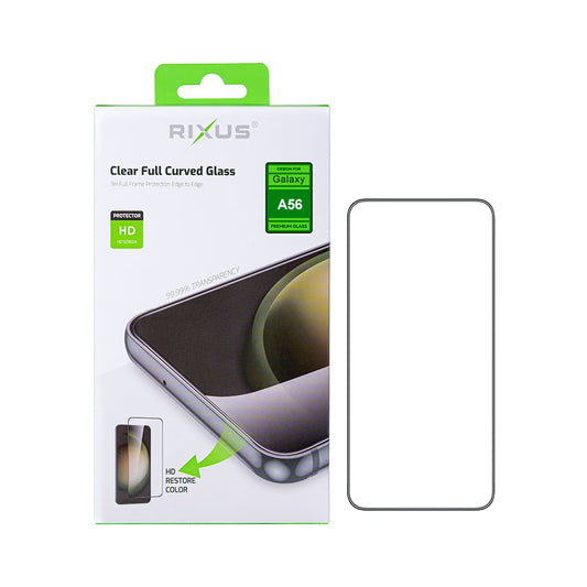 Rixus Clear HD Full Cover Tempered Glass For Samsung Galaxy A56