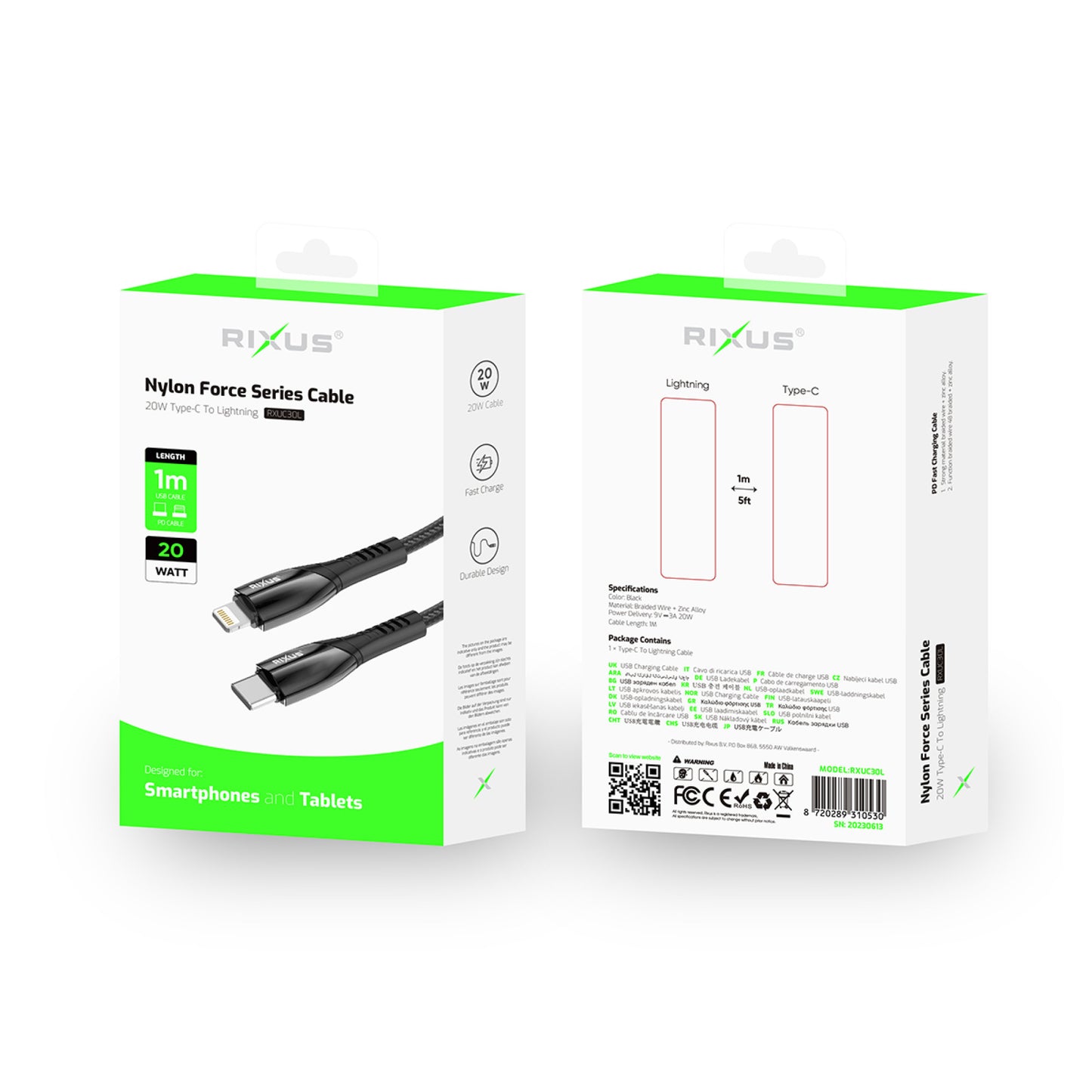Lightning Kabel zu USB-C Kabel 1M