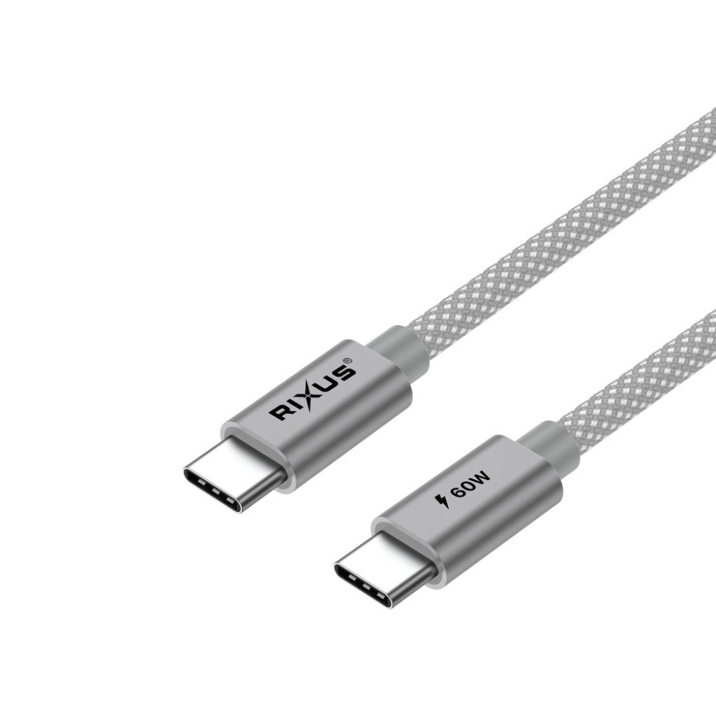 USB-C Ladekabel 60 W Silber – Ansicht 2
