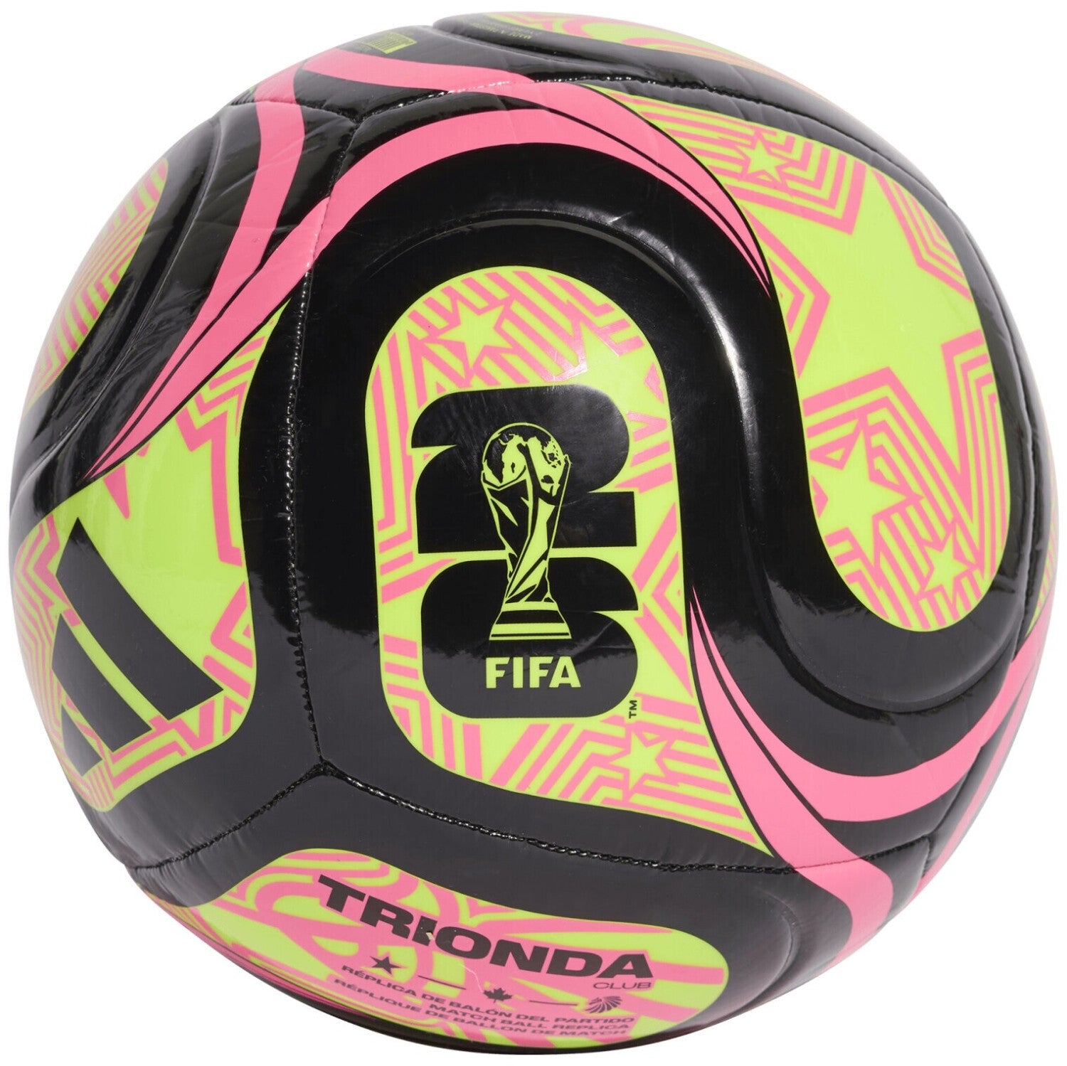 Adidas World Cup 2026 Trionda Club (Black / Lucid Lemon / Lucid Pink) 4