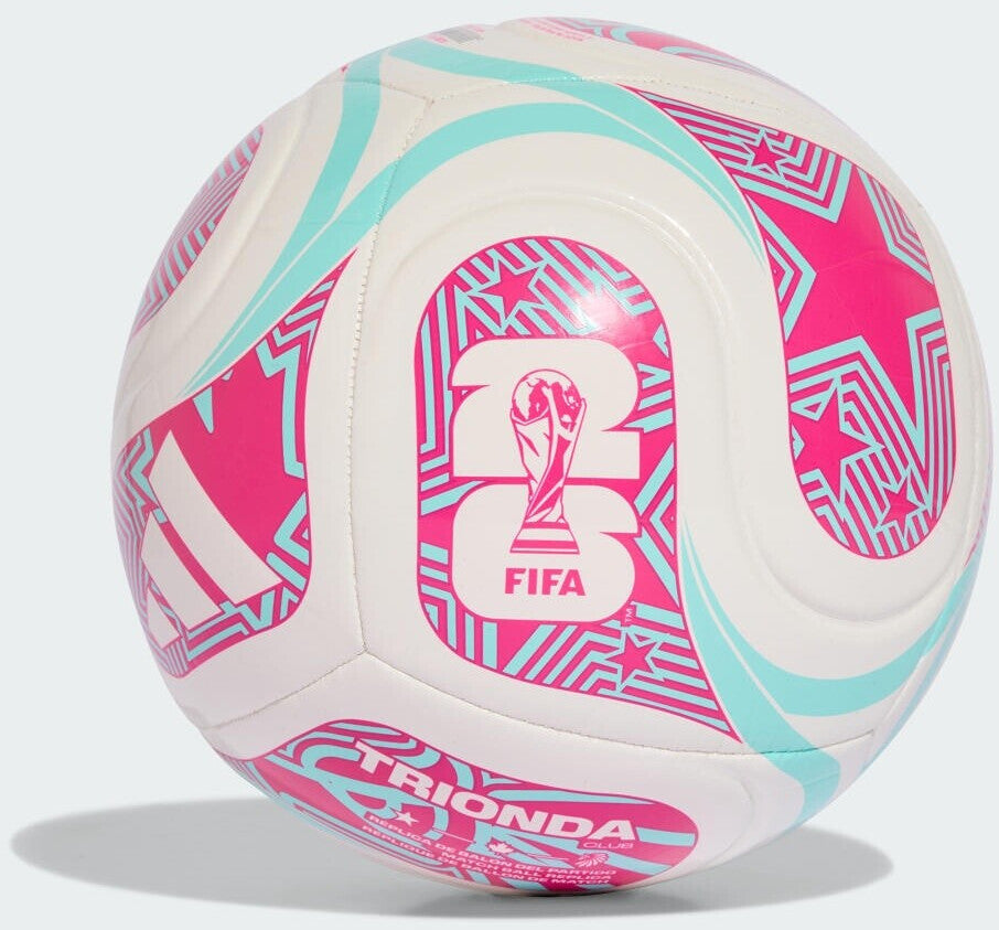 Adidas World Cup 2026 Trionda Club (White/Flash Aqua/Shock Pink) 3