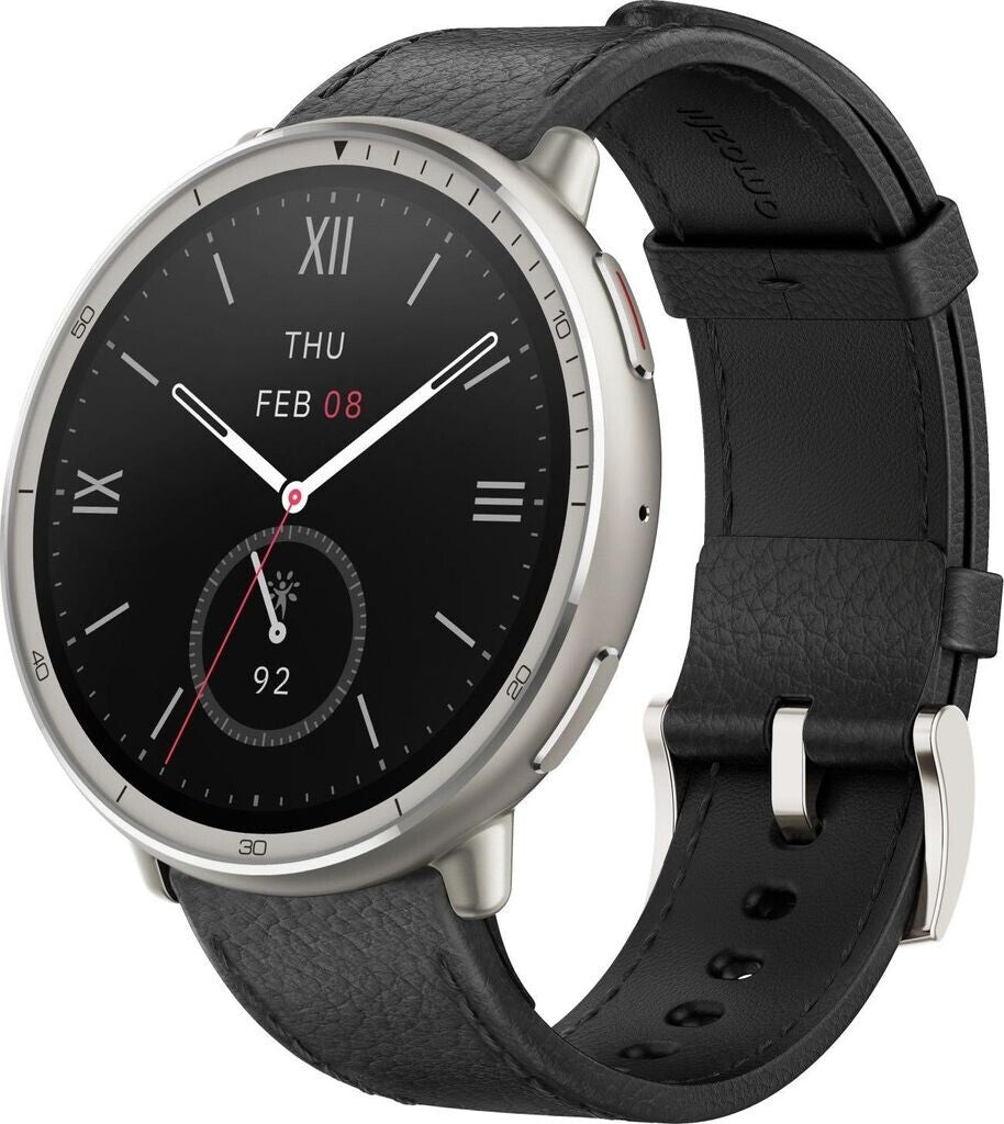 Amazfit Active 2 schwarzes Leder Premium Version
