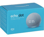 Amazon Echo Dot (4. Generation) mit Uhr blaugrau
