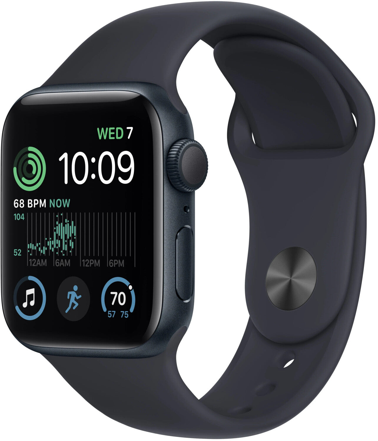 Apple Watch SE 2022 GPS 40mm Mitternacht Sportarmband Mitternacht