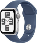 Apple Watch SE 2022 GPS 40mm Silber Sportarmband Denim M/L (2024)