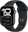 Apple Watch Series 10 4G 42mm Aluminium Diamantschwarz Sportarmband Schwarz M/L