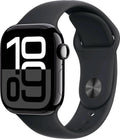 Apple Watch Series 10 4G 42mm Aluminium Diamantschwarz Sportarmband Schwarz S/M