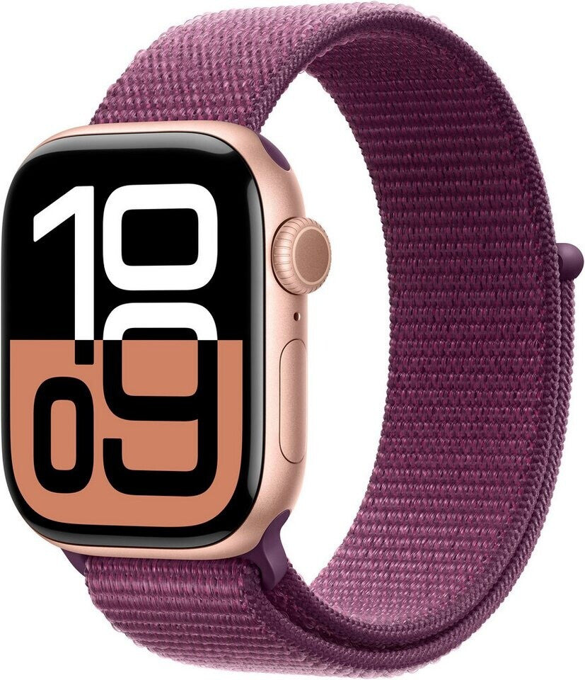 Apple Watch Series 10 4G 42mm Aluminium Roségold Loop Pflaume
