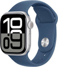 Apple Watch Series 10 4G 42 mm Aluminium Argent Bracelet Sport Denim M/L