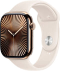 Apple Watch Series 10 4G 42mm Titan Gold Sportarmband Polarstern S/M