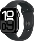 Apple Watch Series 10 4G 46mm Aluminium Noir sidéral Bracelet Sport Noir M/L