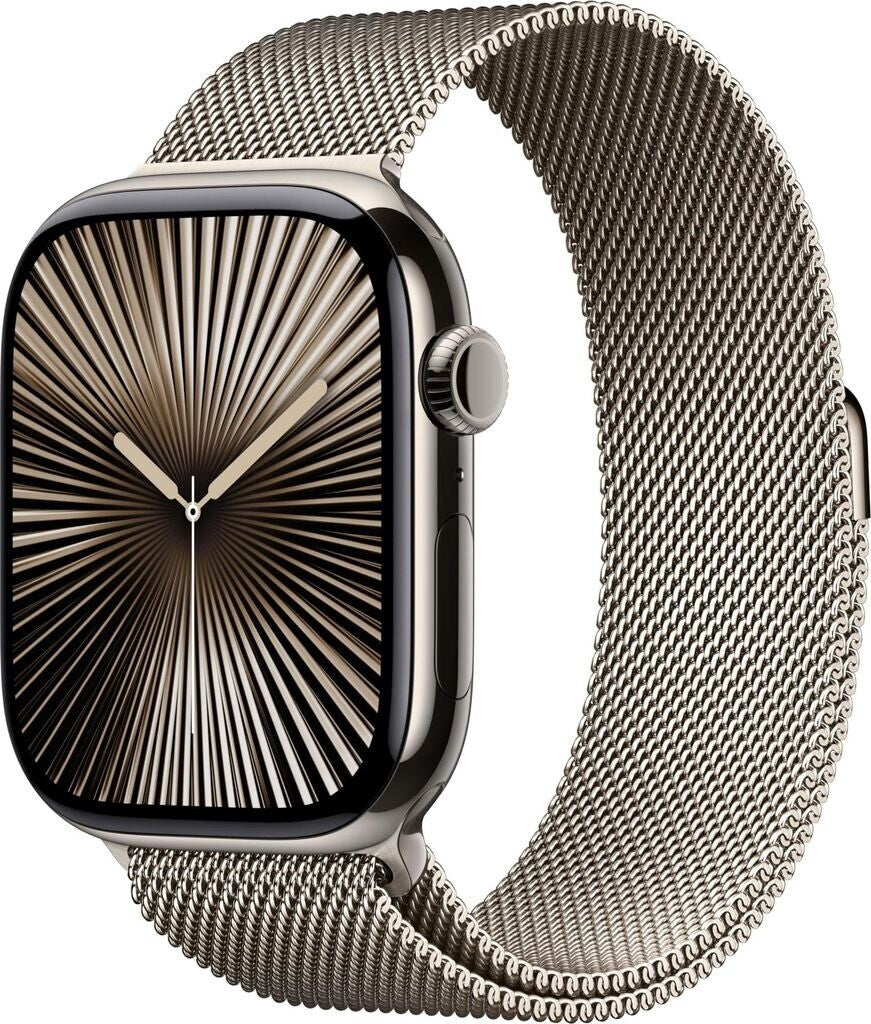 Apple Watch Series 10 4G 46mm Titan Natur Milanaise Natur S/M