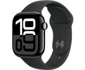 iOS Smartwatch, Gehäusefarbe schwarz, Armbandfarbe schwarz, GPS, Unisex, iOS kompatibel, Aluminium Gehäuse, Fluorelastomer Armband, OLED Display