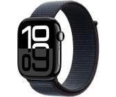iOS Smartwatch, Gehäusefarbe schwarz, Armbandfarbe schwarz, GPS, Unisex, iOS kompatibel, Aluminium Gehäuse, Textil Armband, OLED Display
