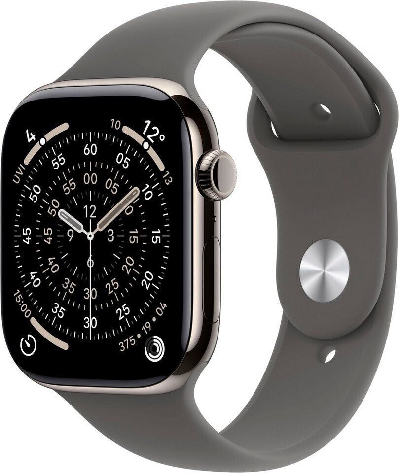 Apple Watch Series 11 5G 42mm Titanium Natural Sport Band Stone Grey M/L