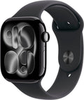 Apple Watch Series 11 5G 46mm Aluminium Jet Black Sport Band Black M/L
