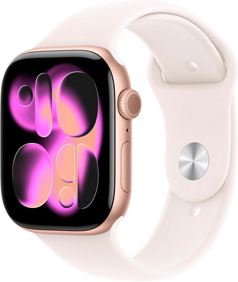 Apple Watch Series 11 5G 46mm Aluminium Or Rose Bracelet Sport Rose Clair S/M