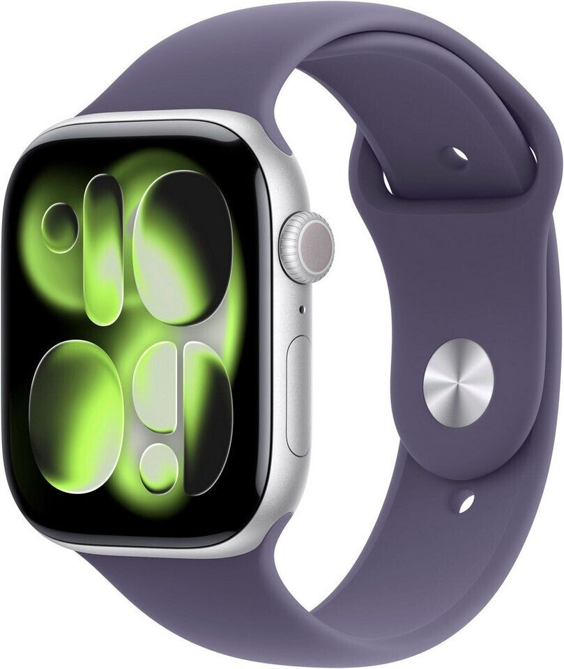 Apple Watch Series 11 5G 46mm Aluminium Silver Sport Band Purple Fog S/M