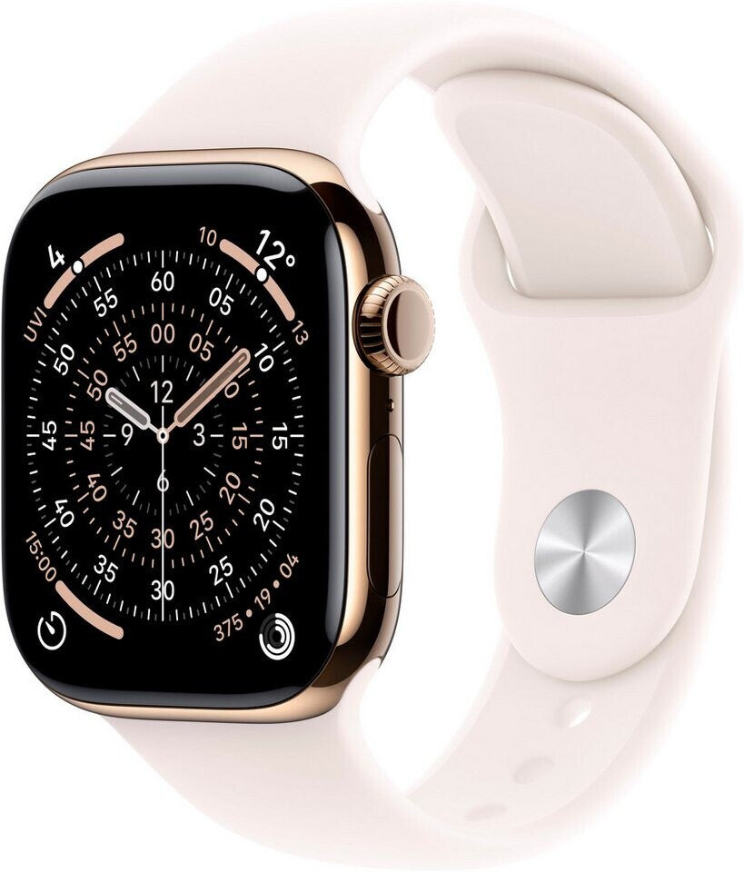 Apple Watch Series 11 5G 46mm Titanium Gold Sport Band Light Blush M/L