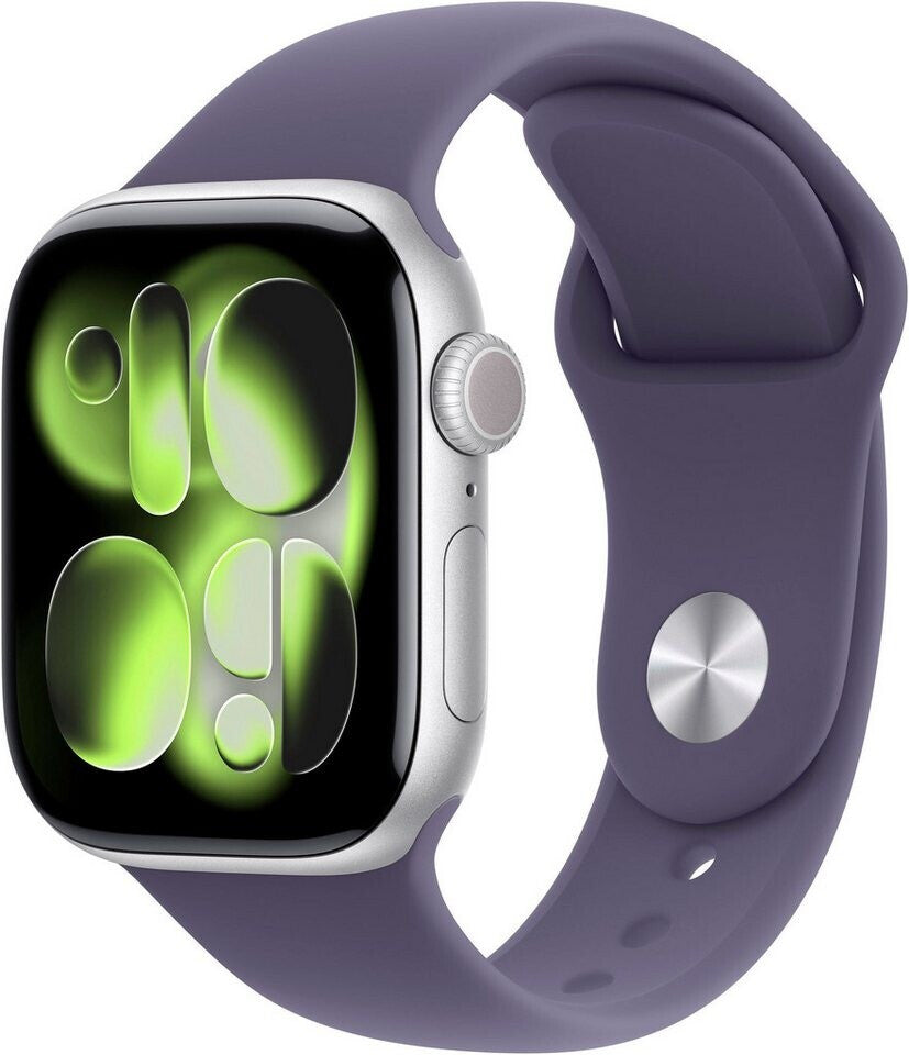 Apple Watch Series 11 GPS 42mm Aluminium Silver Sport Band Purple Fog M/L