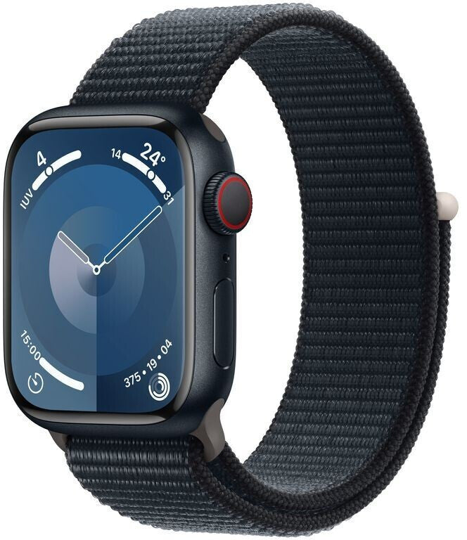 Apple Watch Series 9 4G 41mm Aluminium Mitternacht Sport Loop Mitternacht