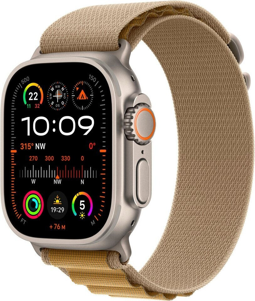 Apple Watch Ultra 2 (2024) Titane Nature Boucle Alpine Amande L