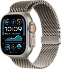 Apple Watch Ultra 2 (2024) Titan Natur Milanaise Armband Titan M