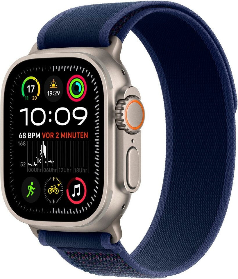 Apple Watch Ultra 2 (2024) Titan Natur Trail Loop Blau S/M