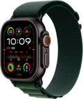 Apple Watch Ultra 2 (2024) Titan Schwarz Alpine Loop Dunkelgrün L
