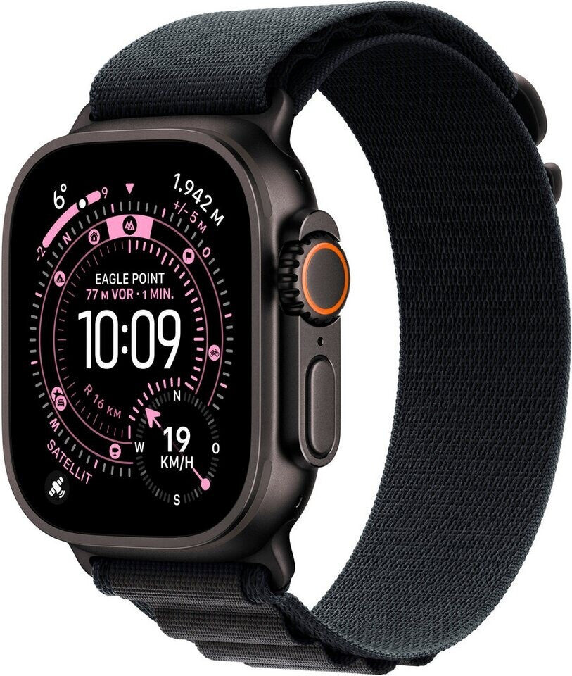 Apple Watch Ultra 3 Titanium Black Alpine Loop Black S