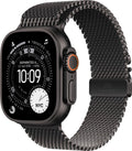 Apple Watch Ultra 3 Titanium Black Milanese Loop Black M