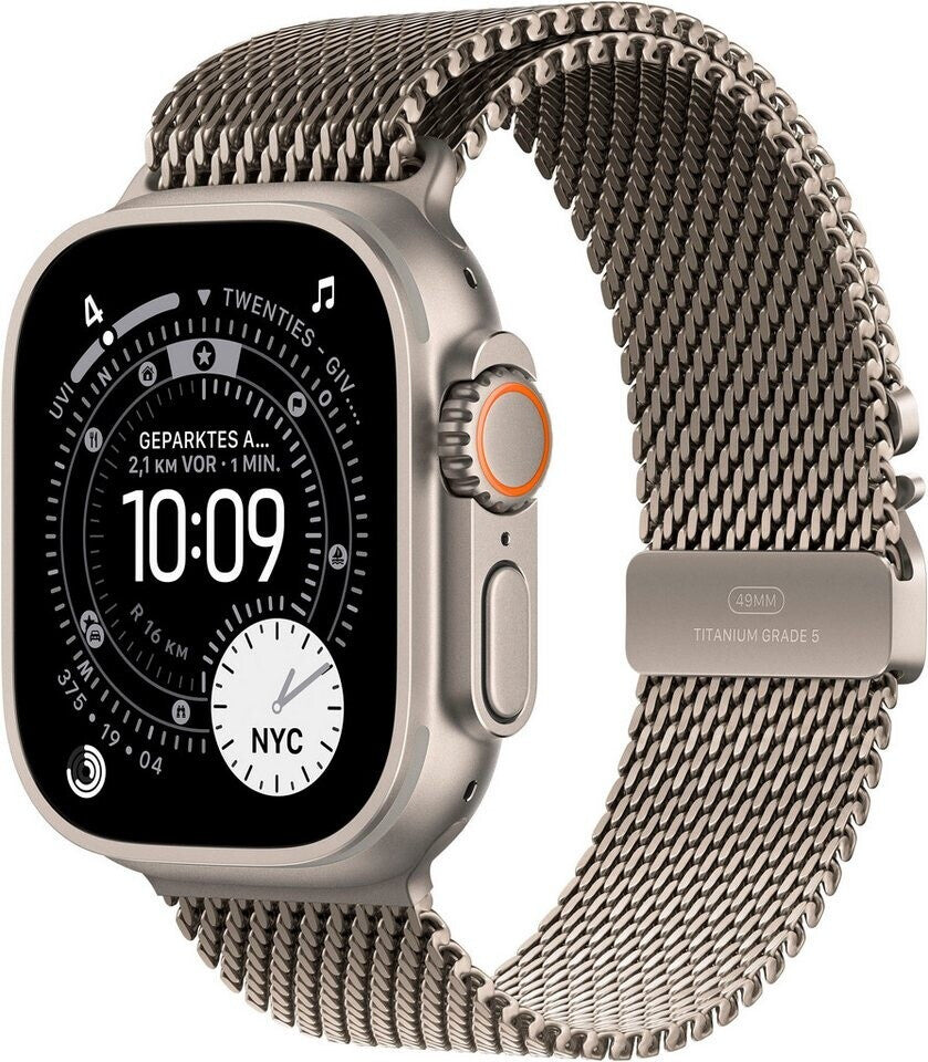 Apple Watch Ultra 3 Titanium Natural Milanese Loop Natural M