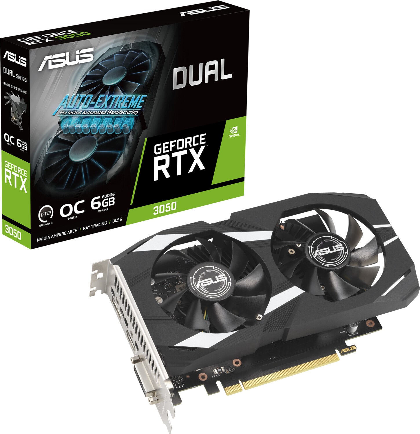 ASUS GeForce RTX 3050 Dual OC 6 Go