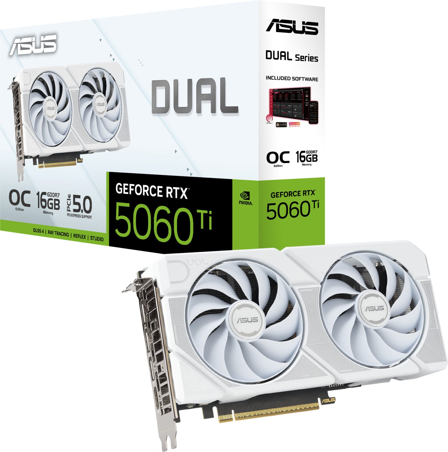 ASUS GeForce RTX 5060 Ti 16GB Dual OC White