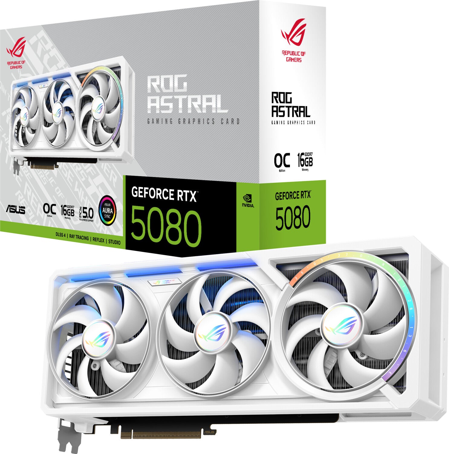 ASUS GeForce RTX 5080 ROG Astral OC White