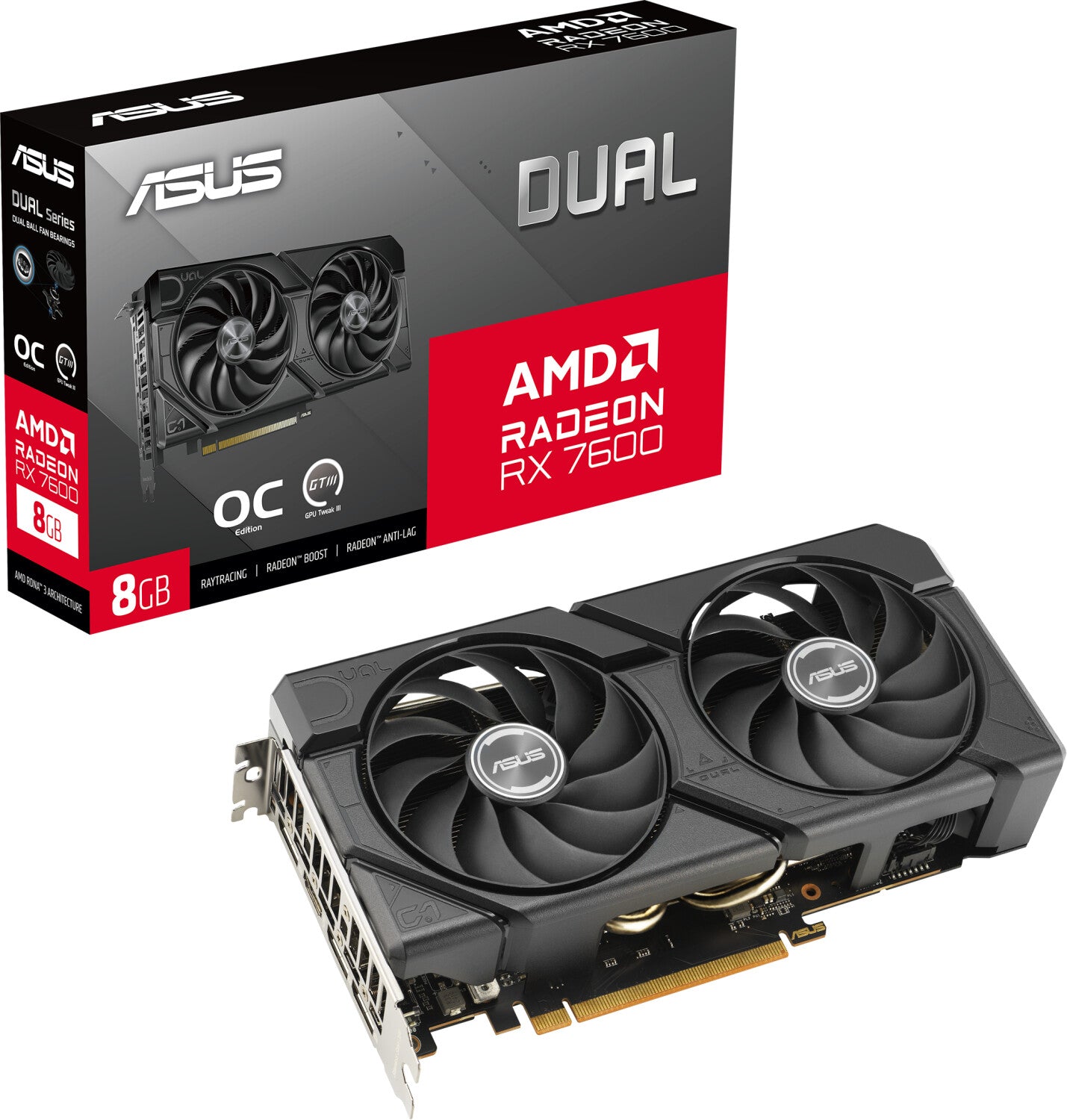 ASUS Radeon RX 7600 Dual Evo OC