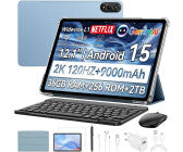 Gaming-Tablet, 12 Zoll, Bildschirmauflösungen 2.000 x 1.200 Pixel, 12 GB RAM, 256 GB, Android 15, microSD, 16 MP