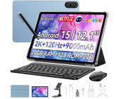 Gaming-Tablet, 12 Zoll, Bildschirmauflösungen 2.000 x 1.200 Pixel, 8 GB RAM, 128 GB, Android 15, microSD, 16 MP