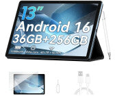 Gaming-Tablet, 13 Zoll, Bildschirmauflösungen 1.920 x 1.200 Pixel, 12 GB RAM, 256 GB, Android 15, microSD, 50 MP