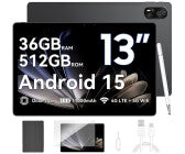 Gaming-Tablet, 13 Zoll, Bildschirmauflösungen 1.920 x 1.200 Pixel, 12 GB RAM, 512 GB, Android 15, microSD, 50 MP