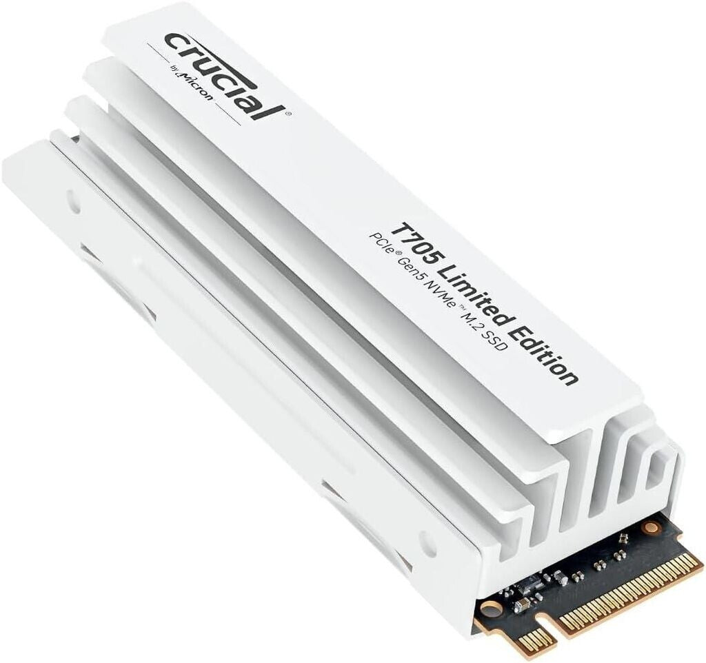 Crucial T705 2TB Heatsink white